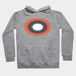 Vintage Retro Rainbow Ellipse Hoodie